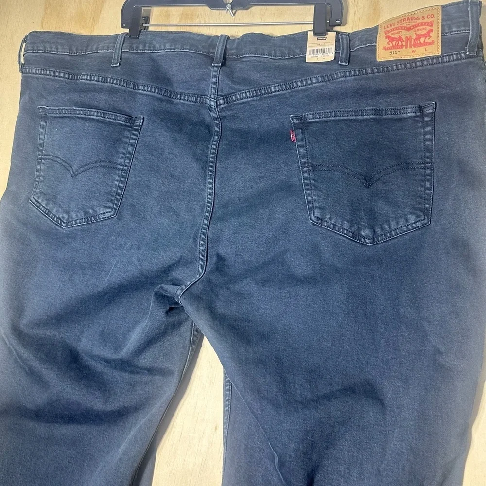 Levis 511 Jeans Slim Stretch Flex Eco Performance 58X 30 Black NWT‎